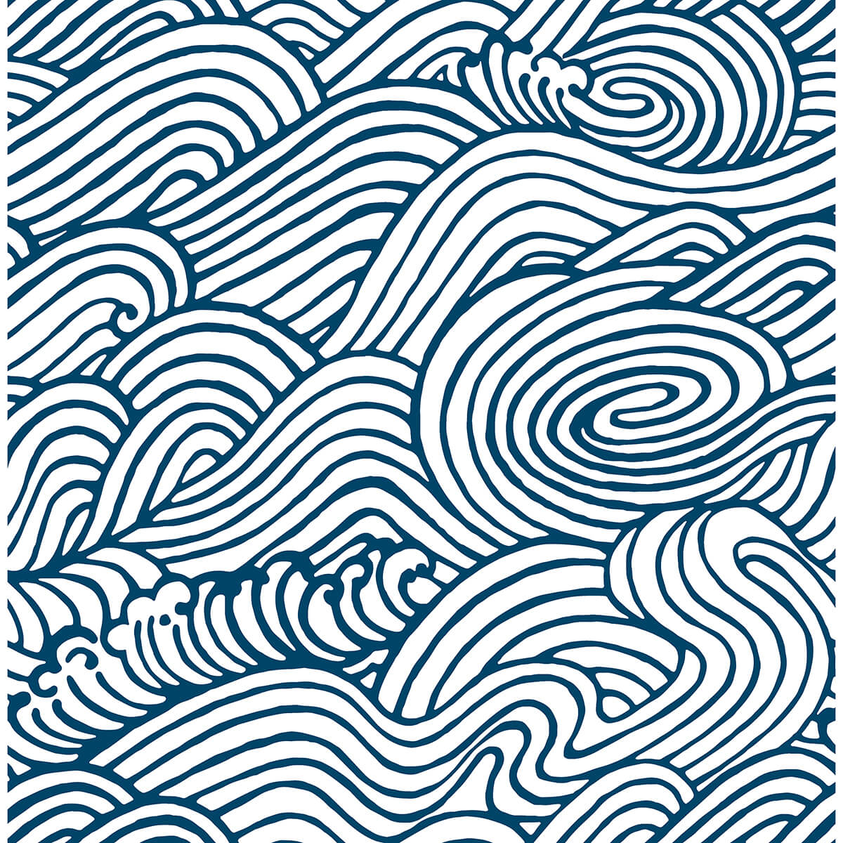 Navy Saybrook Peel and Stick Wallpaper - York Wallcoverings - NUS3562 - York Wallcoverings Wallpaper