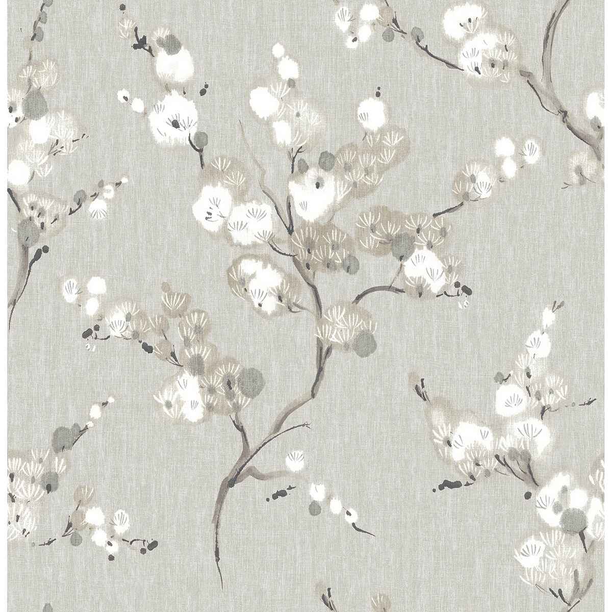 Grey Mirei Peel and Stick Wallpaper - York Wallcoverings - NUS4301 - York Wallcoverings Wallpaper