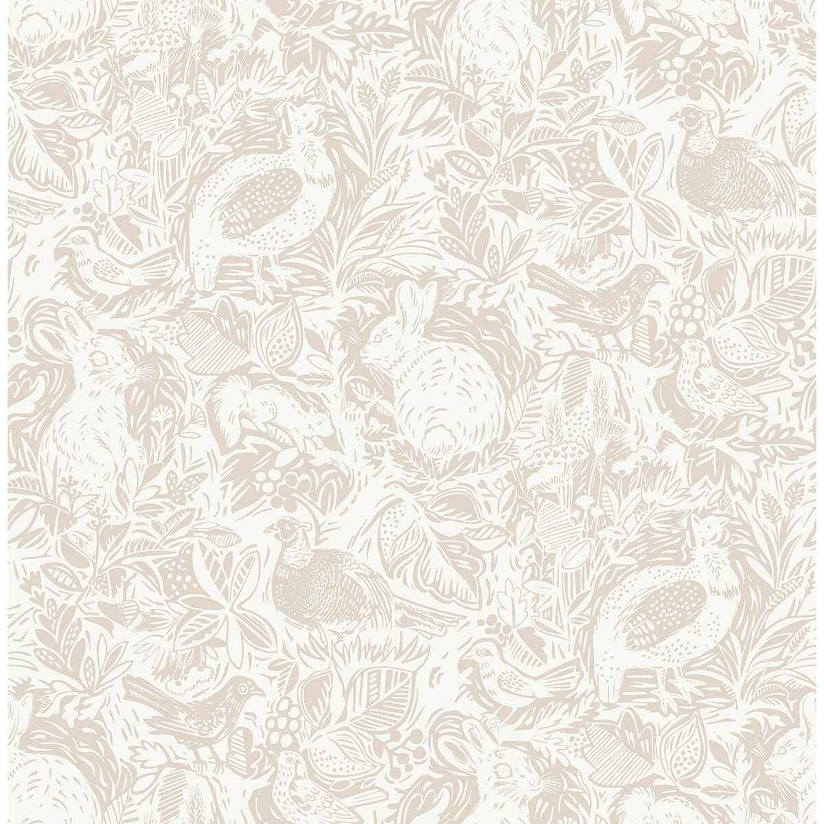 Cream Terrene Peel and Stick Wallpaper - York Wallcoverings - NUS4304