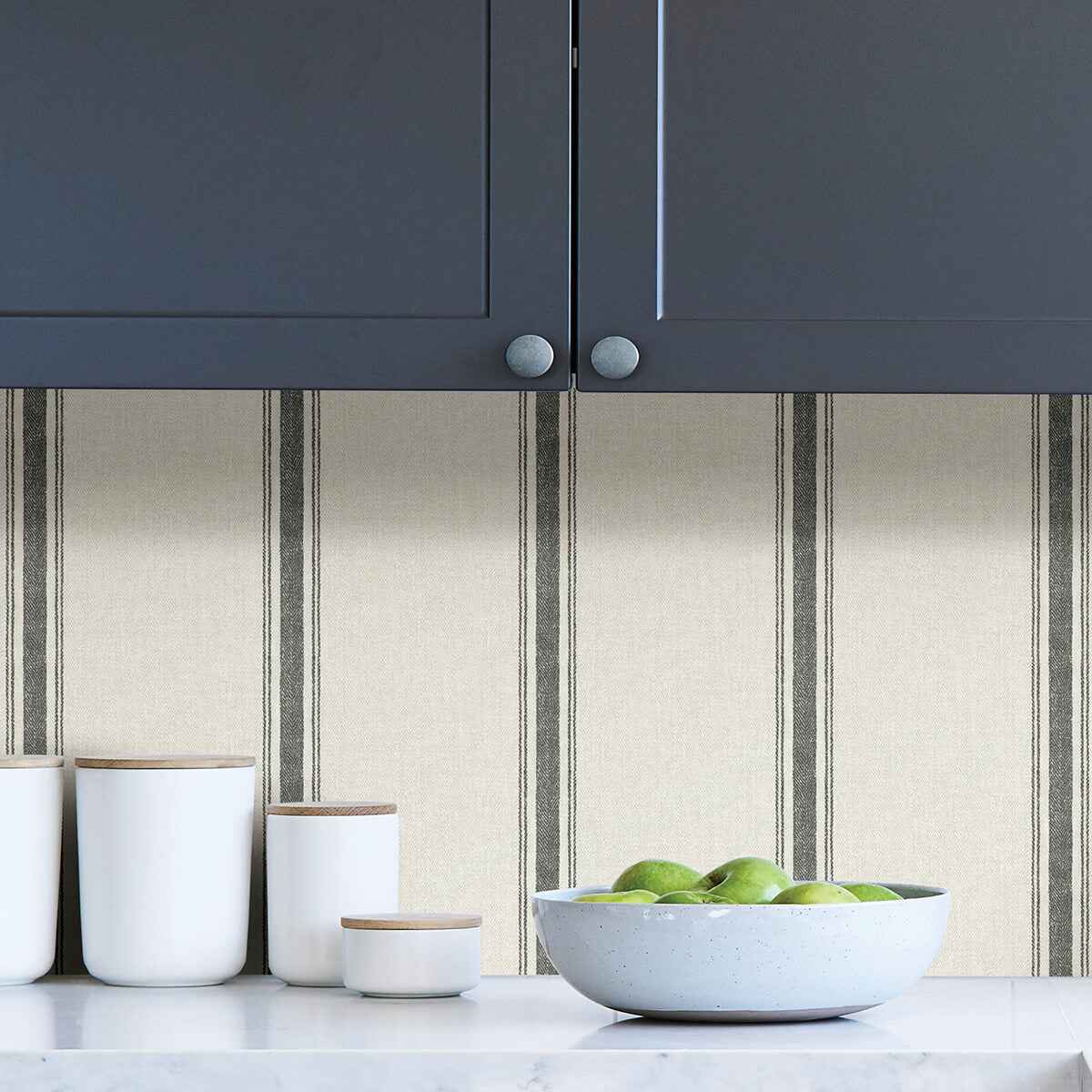 Charcoal Langston Peel and Stick Wallpaper - York Wallcoverings - NUS4398 - York Wallcoverings Wallpaper