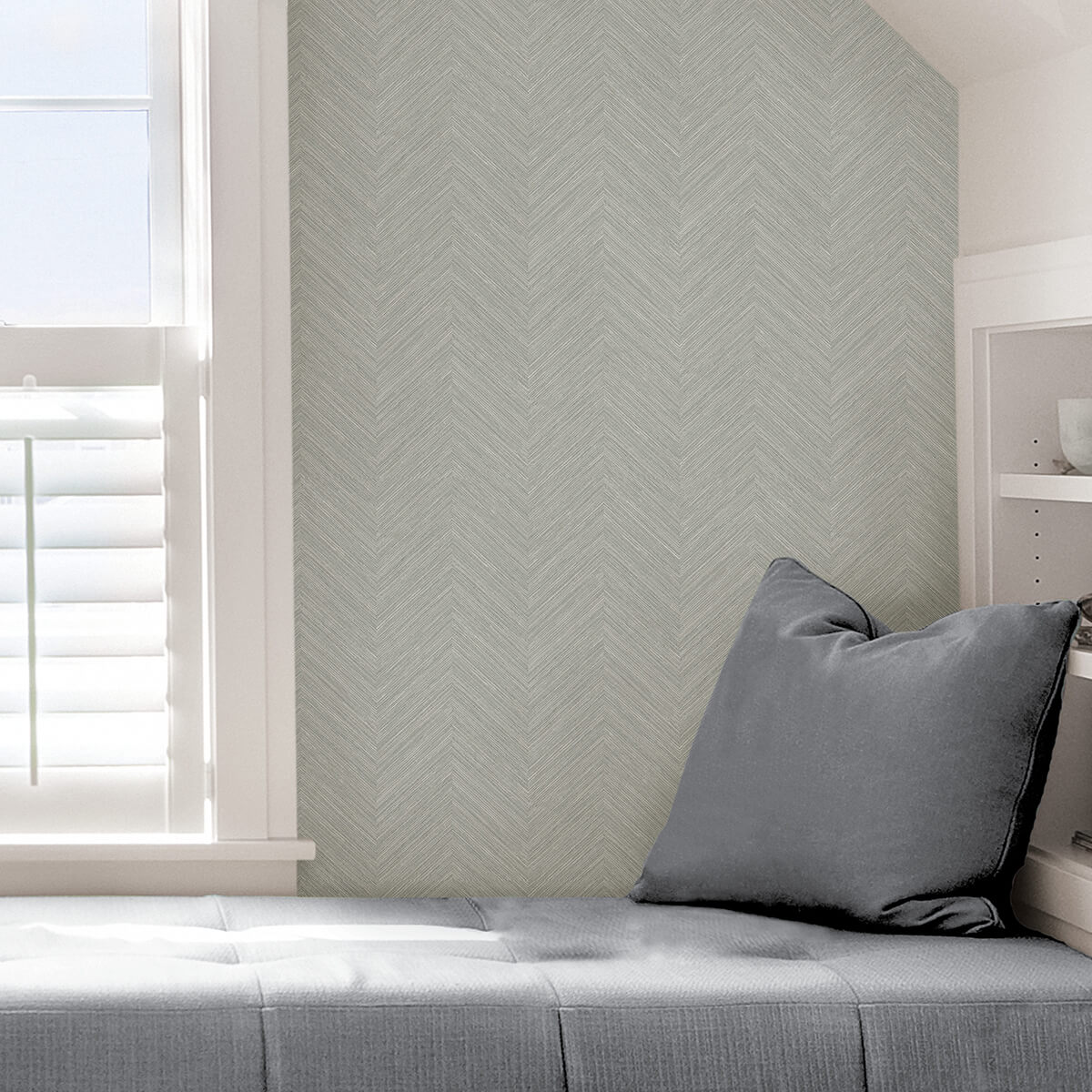 taupe-and-blue-sampson-peel-and-stick-wallpaper-york-wallcoverings-nus4400 - York Wallcoverings Wallpaper