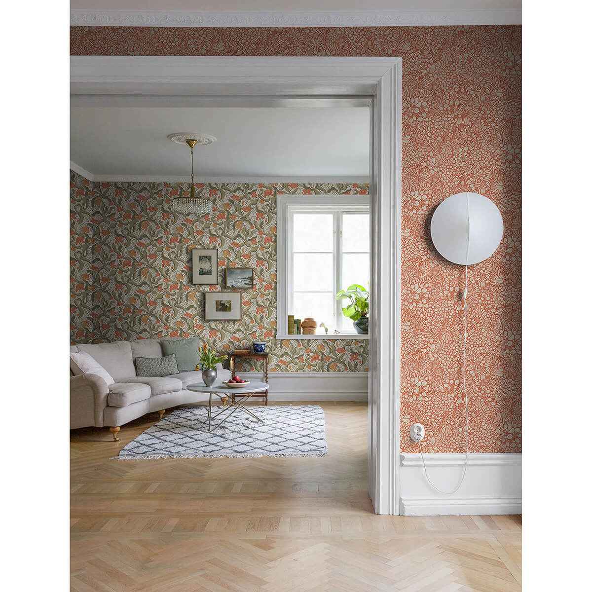 Siv Red Botanical Wallpaper - York Wallcoverings - 2932-65133 - York Wallcoverings Wallpaper