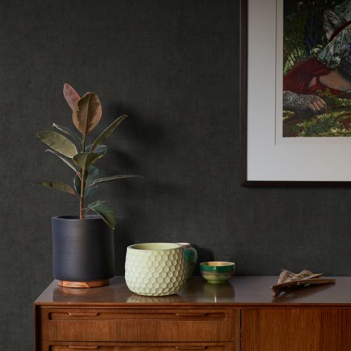 Carrero Black Plaster Texture Wallpaper - York Wallcoverings - 4044-38025-1 - York Wallcoverings Wallpaper