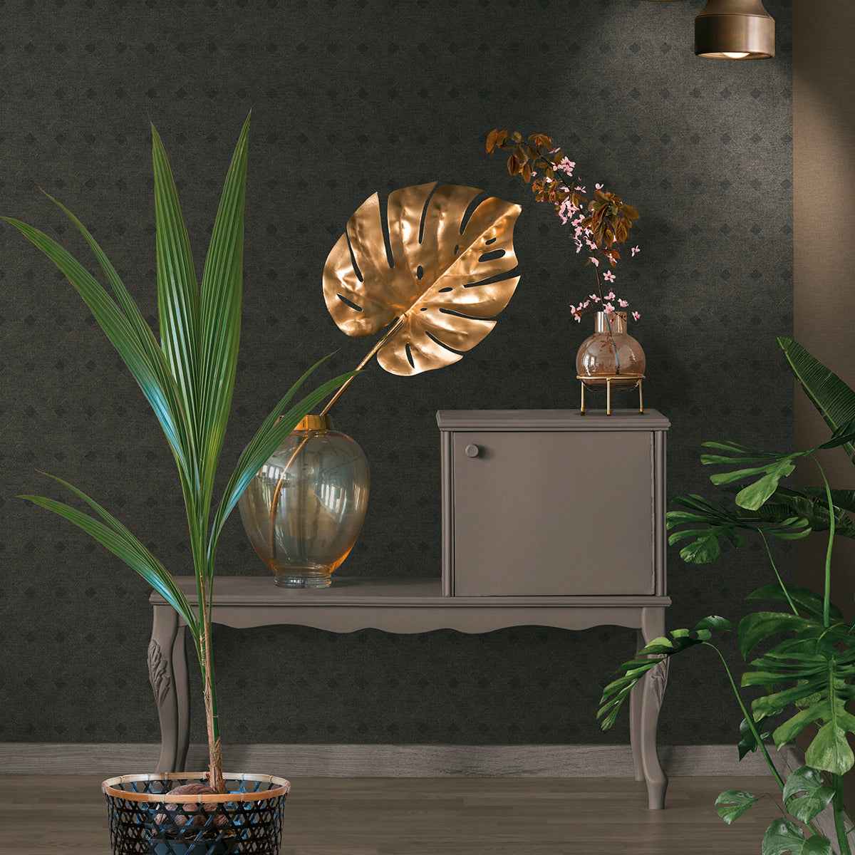 Peugot Black Geometric Wallpaper - York Wallcoverings - 4044-38029-1 - York Wallcoverings Wallpaper