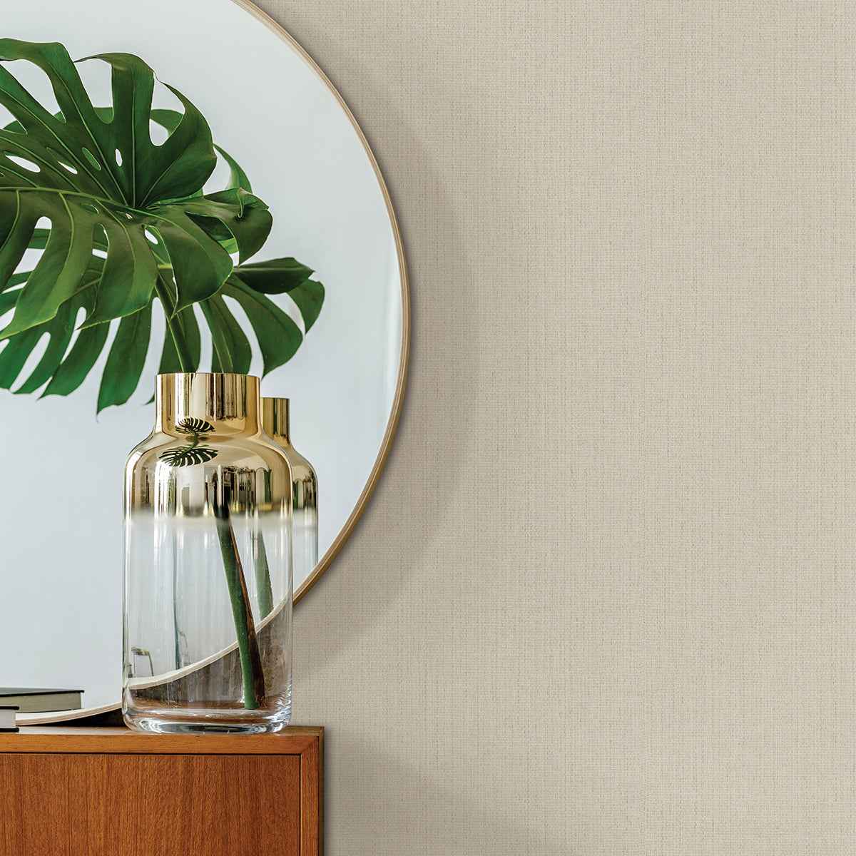 Hoshi White Woven Wallpaper - York Wallcoverings - 4035-407921 - York Wallcoverings Wallpaper
