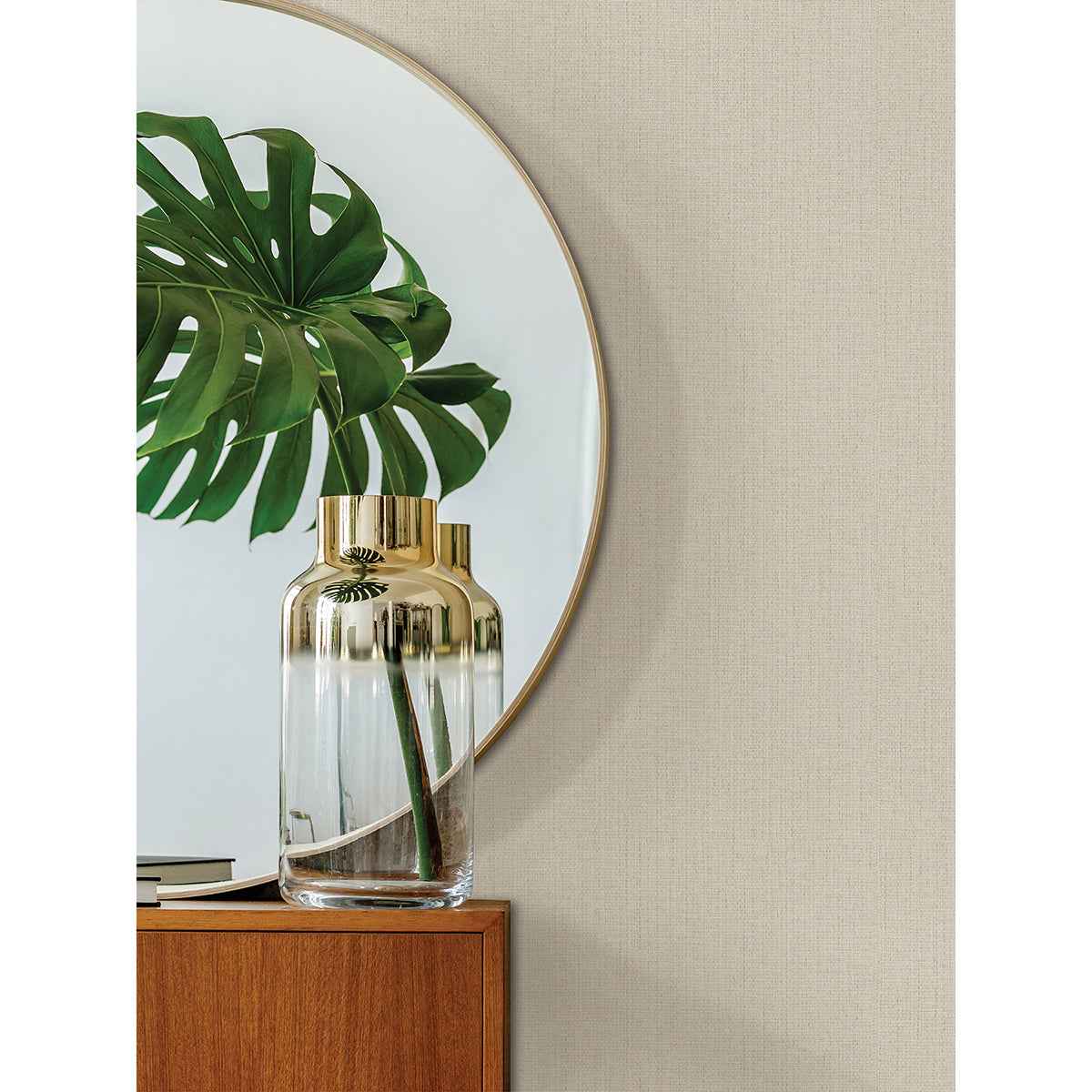 Hoshi White Woven Wallpaper - York Wallcoverings - 4035-407921 - York Wallcoverings Wallpaper
