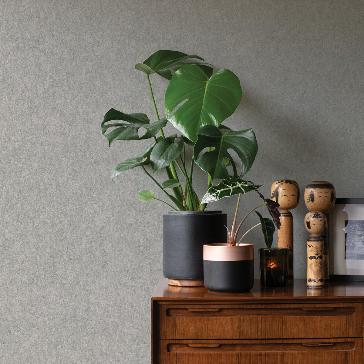 Genki Grey Distressed Wallpaper - York Wallcoverings - 4035-617191 - York Wallcoverings Wallpaper