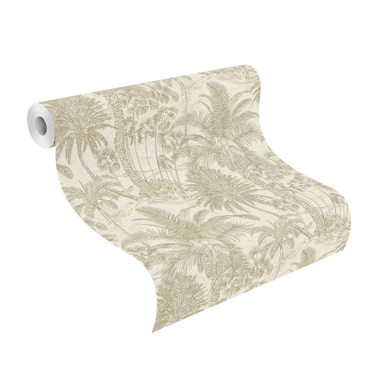 Yubi Gold Palm Trees Wallpaper - York Wallcoverings - 4035-832549 - York Wallcoverings Wallpaper