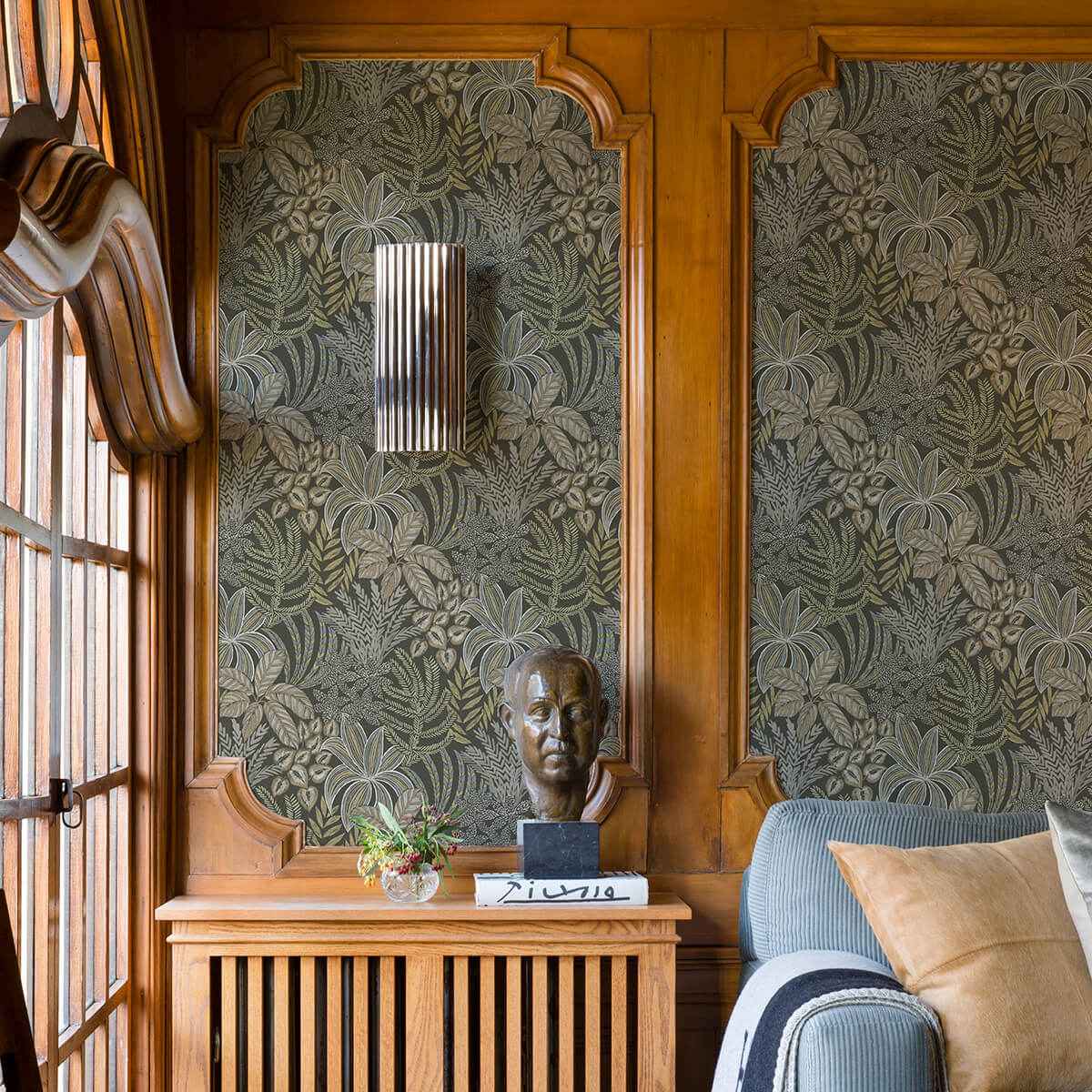 Sumner Brown Woodland Botanical Wallpaper - York Wallcoverings - 2970-13903 - York Wallcoverings Wallpaper