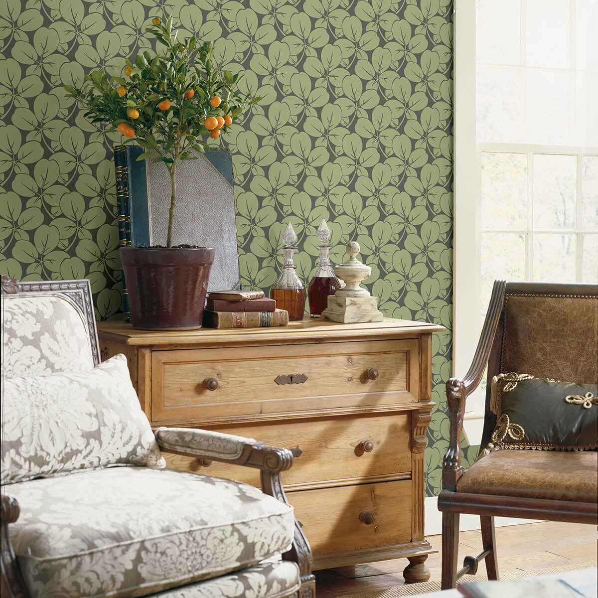 Robert Green Clover Wallpaper - York Wallcoverings - 2970-26109 - York Wallcoverings Wallpaper