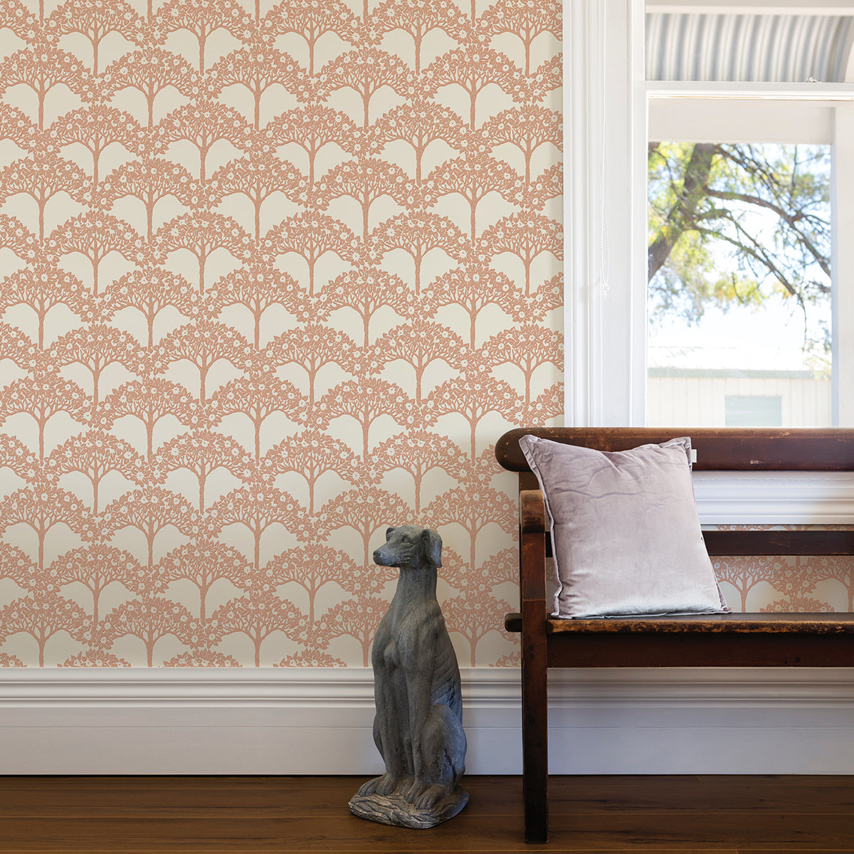 Dawson Rust Magnolia Tree Wallpaper - York Wallcoverings - 2970-26112 - York Wallcoverings Wallpaper
