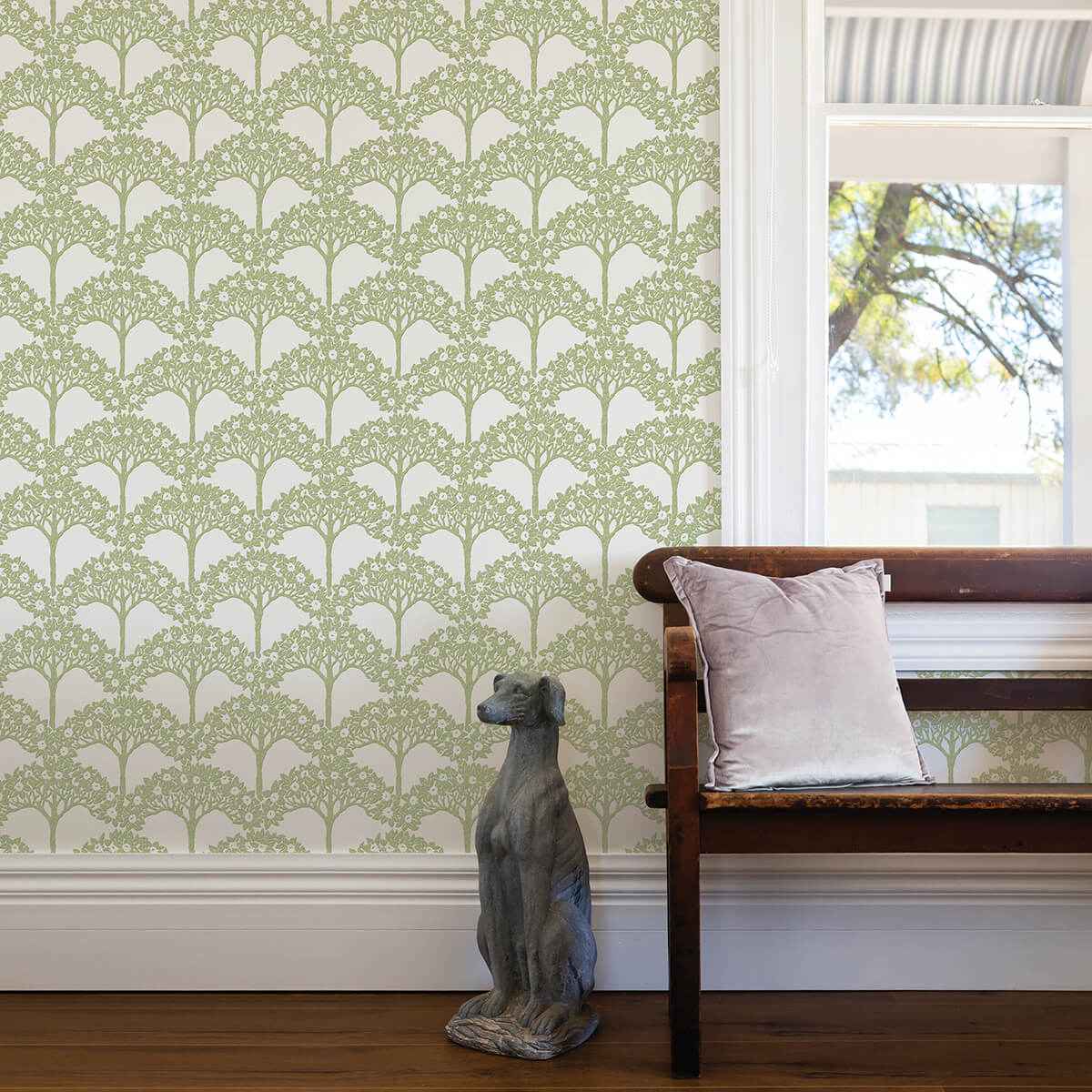 Dawson Green Magnolia Tree Wallpaper - York Wallcoverings - 2970-26114 - York Wallcoverings Wallpaper