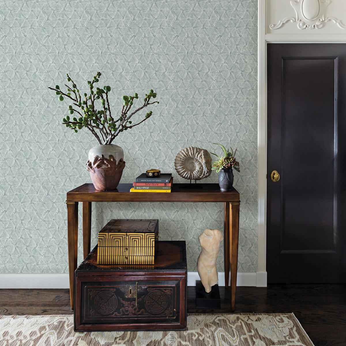 Wright Slate Textured Triangle Wallpaper - York Wallcoverings - 2970-26116 - York Wallcoverings Wallpaper
