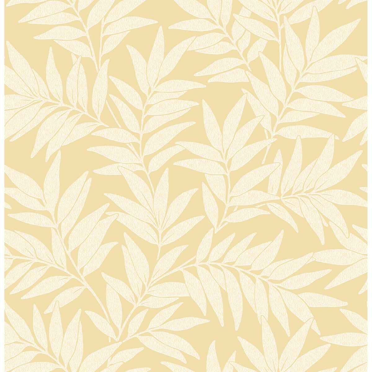 Morris Yellow Leaf Wallpaper - York Wallcoverings - 2970-26120 - York Wallcoverings Wallpaper