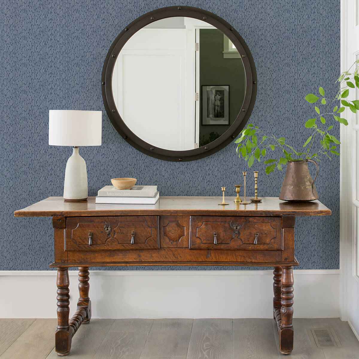 Mackintosh Indigo Textural Wallpaper - York Wallcoverings - 2970-26127 - York Wallcoverings Wallpaper