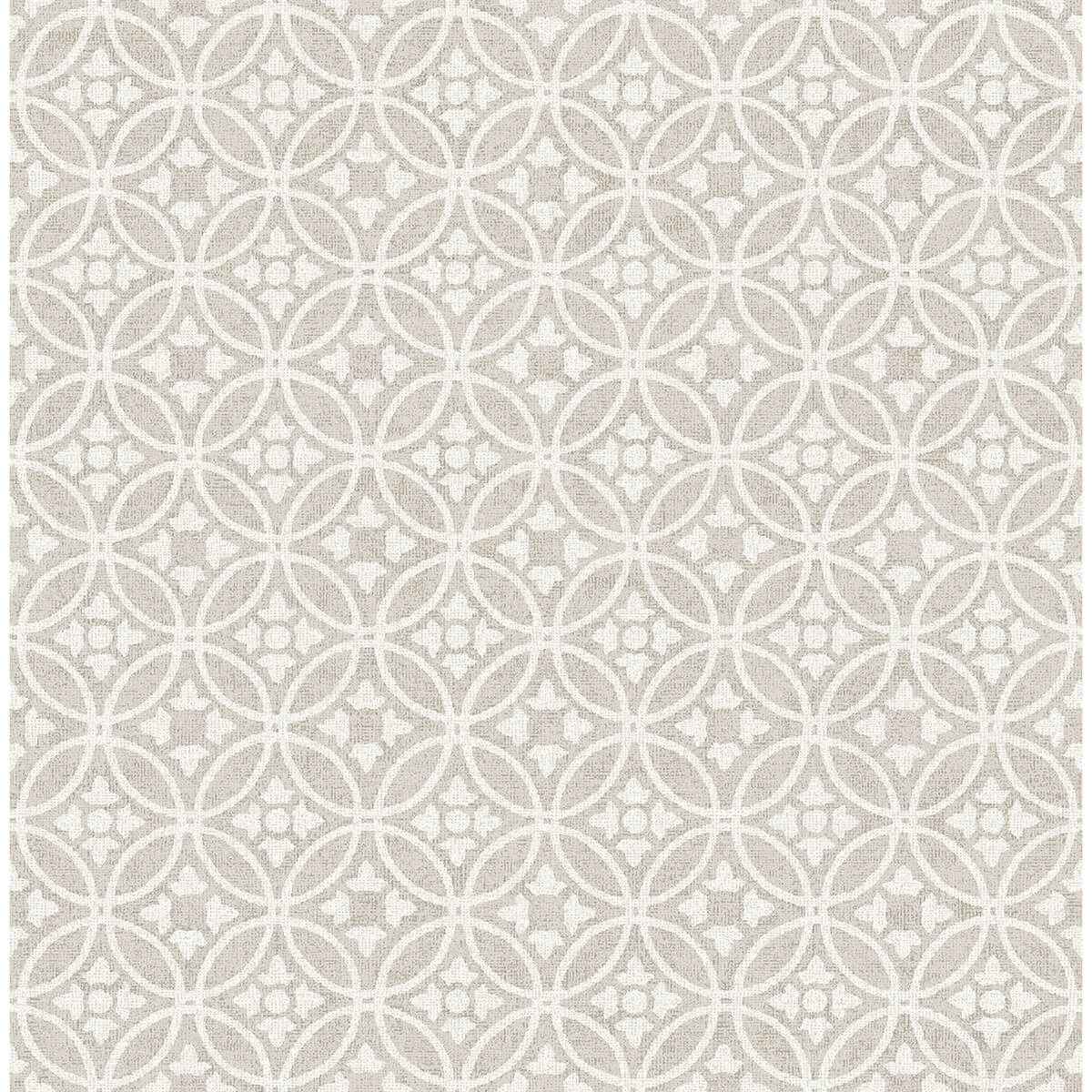 Larsson Grey Ogee Wallpaper - York Wallcoverings - 2970-26135 - York Wallcoverings Wallpaper