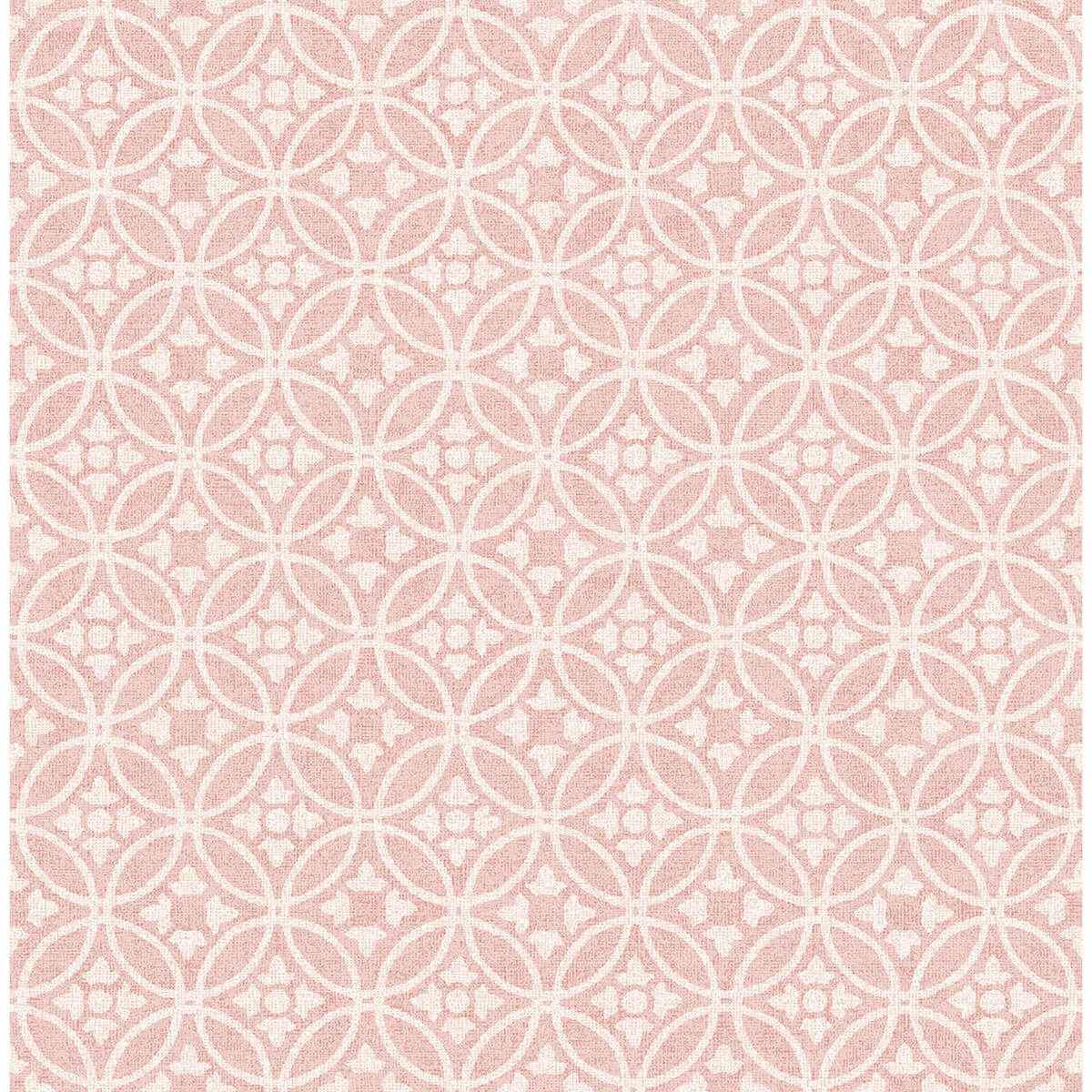 Larsson Pink Ogee Wallpaper - York Wallcoverings - 2970-26138 - York Wallcoverings Wallpaper