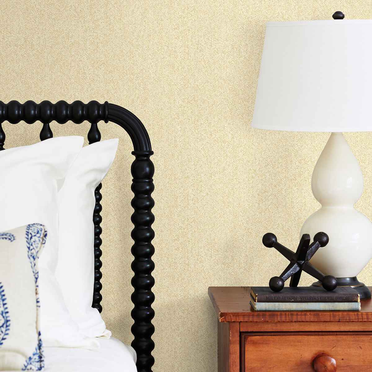 Ashbee Yellow Tweed Wallpaper - York Wallcoverings - 2970-26162 - York Wallcoverings Wallpaper