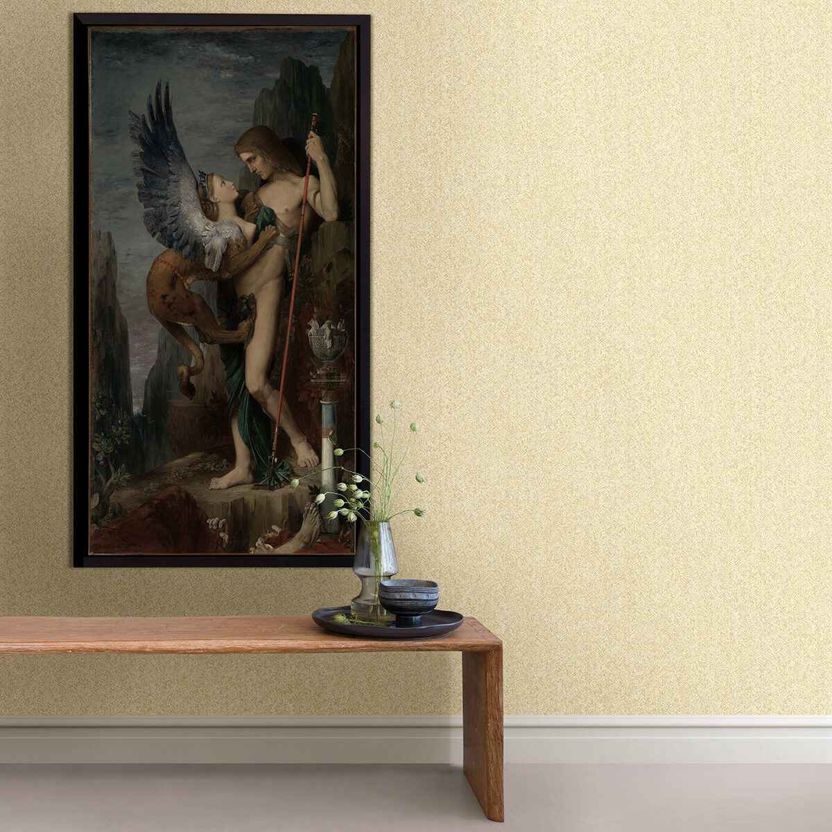 Ashbee Yellow Tweed Wallpaper - York Wallcoverings - 2970-26162 - York Wallcoverings Wallpaper