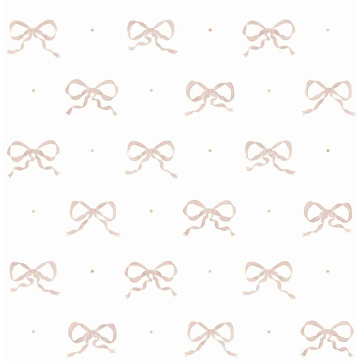 Emma Petal Large Bow Wallpaper - York Wallcoverings - AST4354 - York Wallcoverings Wallpaper