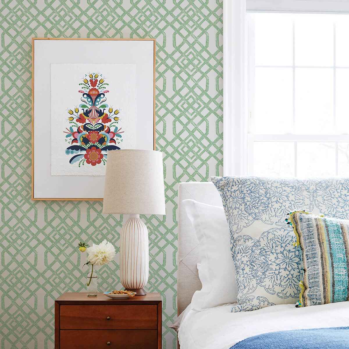 Green Tanner Peel & Stick Wallpaper - York Wallcoverings - NUS4382 - York Wallcoverings Wallpaper