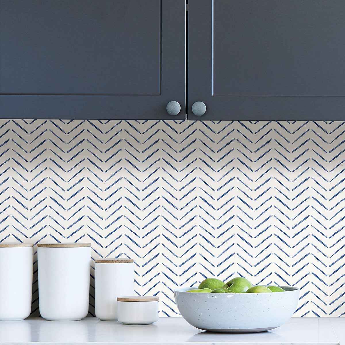 Indigo Holden Peel & Stick Wallpaper - York Wallcoverings - NUS4389 - York Wallcoverings Wallpaper