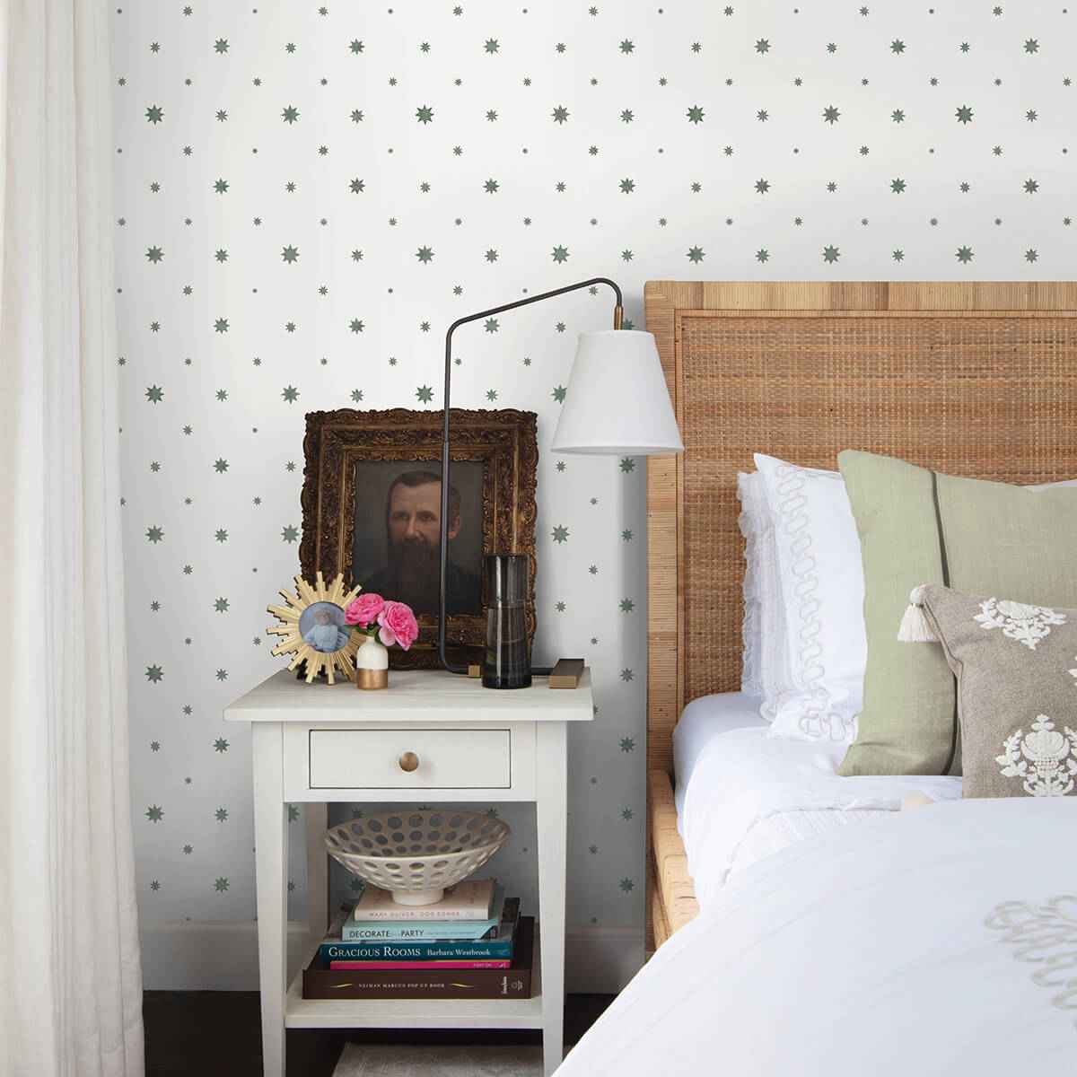 Henry Green Starburst Wallpaper - York Wallcoverings - AST4352 - York Wallcoverings Wallpaper