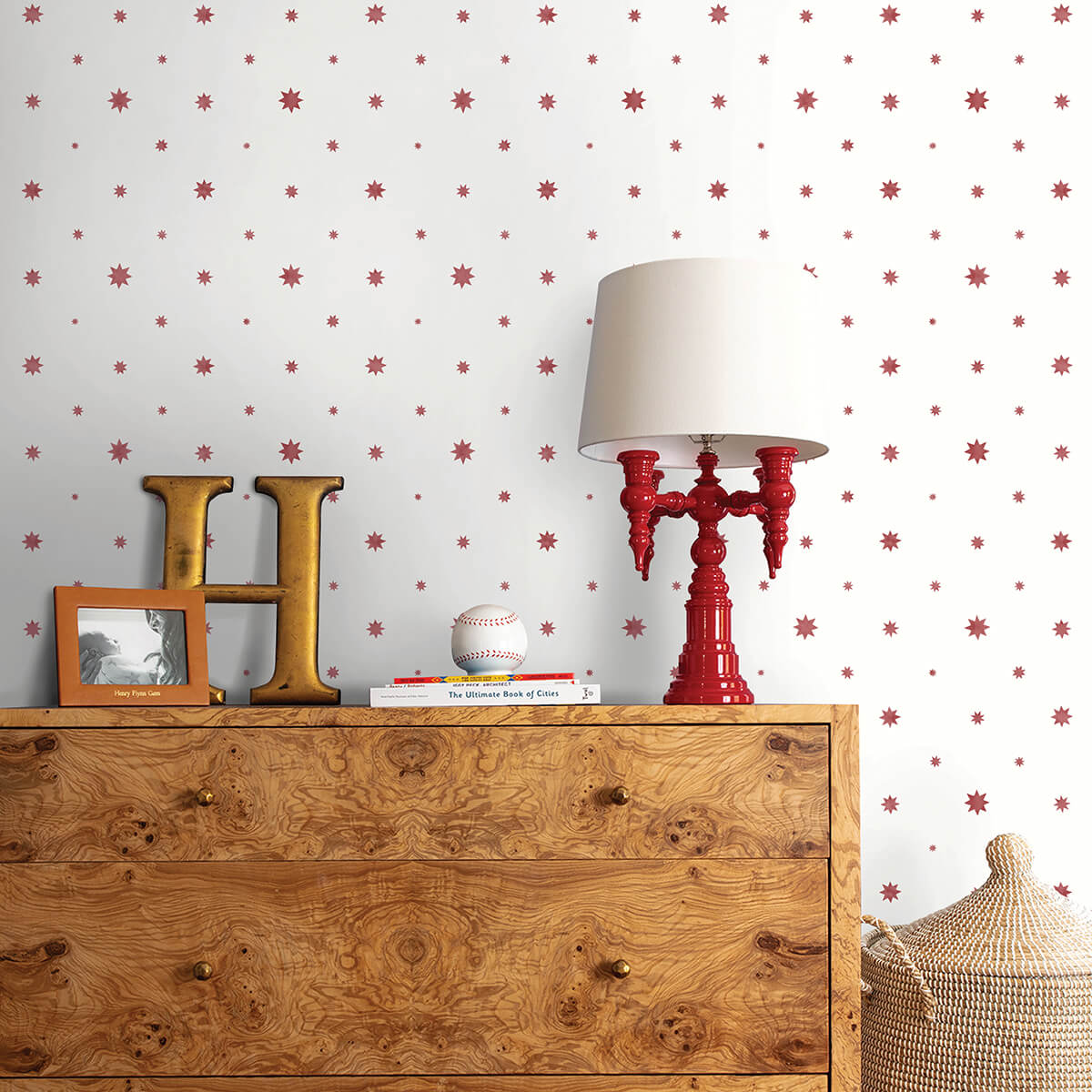 henry-red-starburst-wallpaper-york-wallcoverings-ast4353 - York Wallcoverings Wallpaper