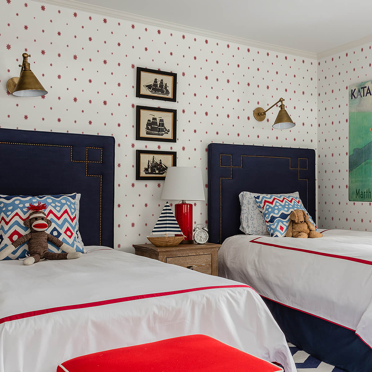henry-red-starburst-wallpaper-york-wallcoverings-ast4353 - York Wallcoverings Wallpaper