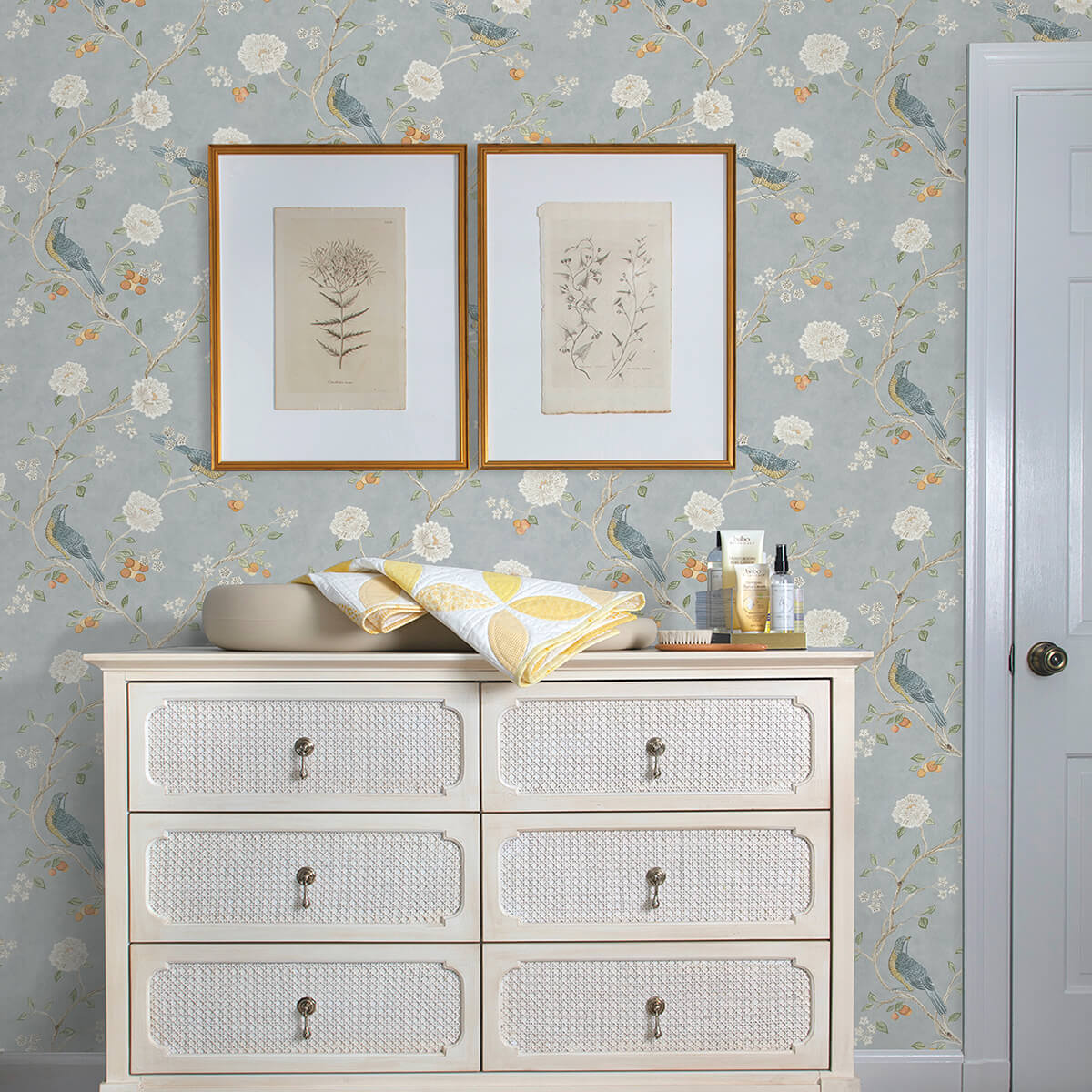 wellesley-blue-heather-chinoiserie-wallpaper-york-wallcoverings-ast4362 - York Wallcoverings Wallpaper