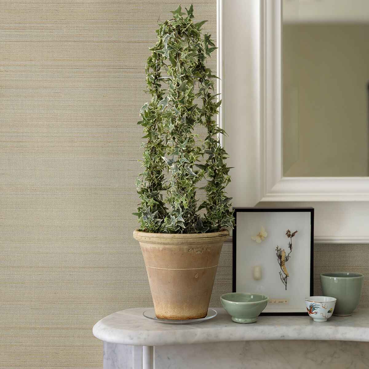 Hiromi Champagne Abaca Grasscloth Wallpaper - York Wallcoverings - 2972-54745 - York Wallcoverings Wallpaper