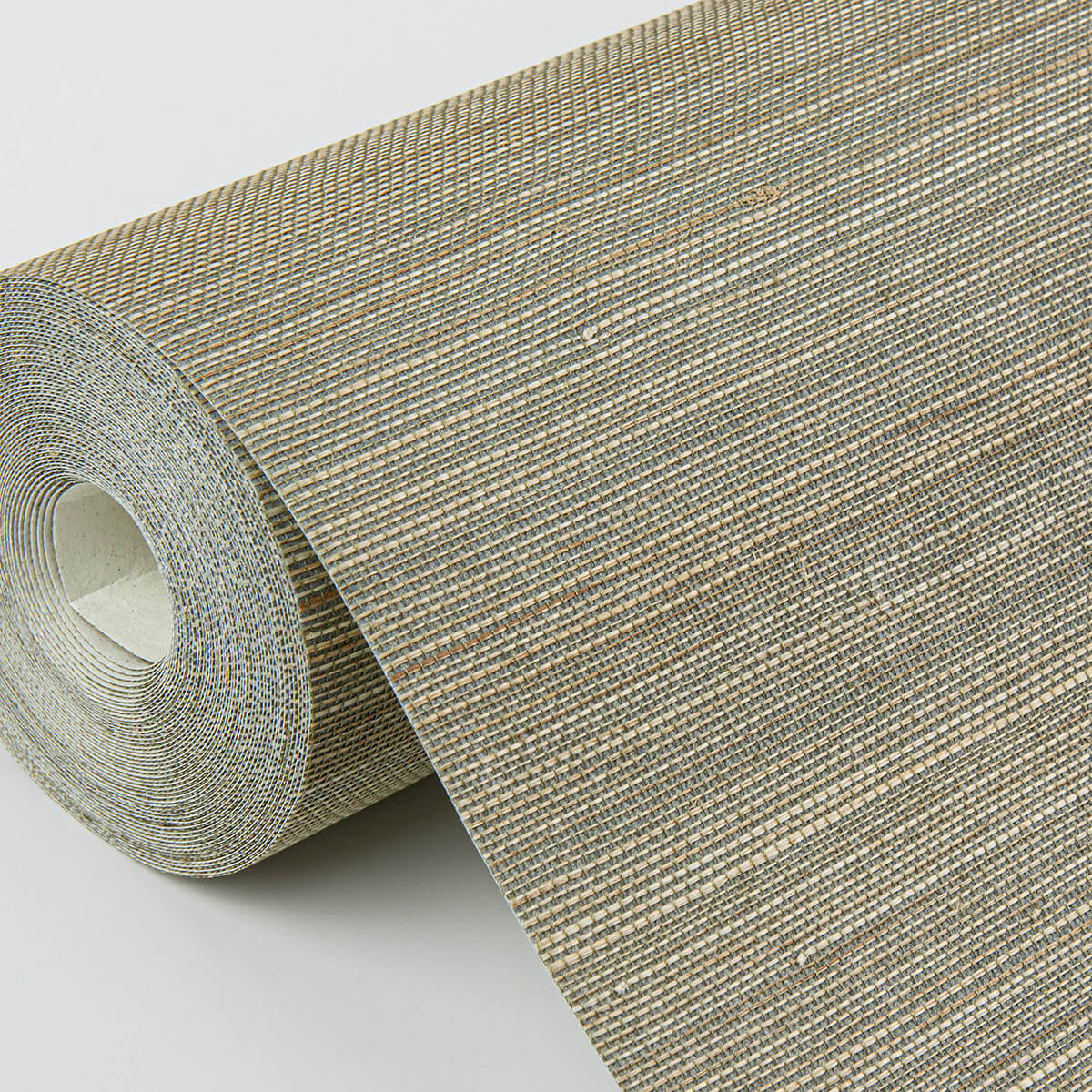 hiromi-pewter-abaca-grasscloth-wallpaper-york-wallcoverings-2972-54752 - York Wallcoverings Wallpaper