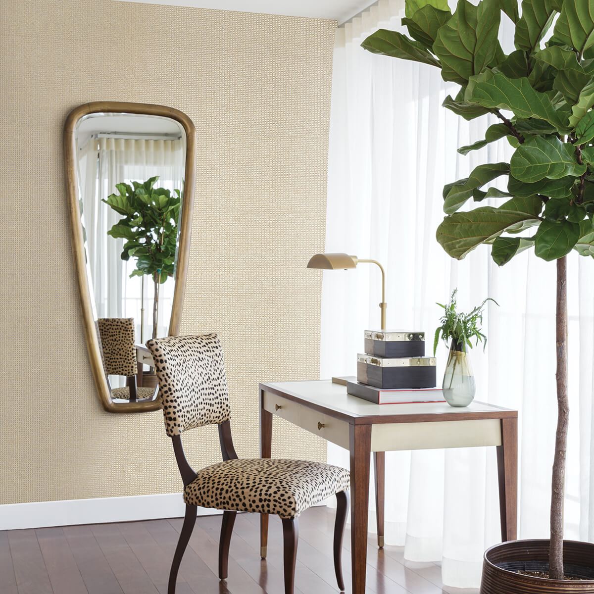 aki-silver-paper-weave-grasscloth-wallpaper-york-wallcoverings-2972-54774 - York Wallcoverings Wallpaper