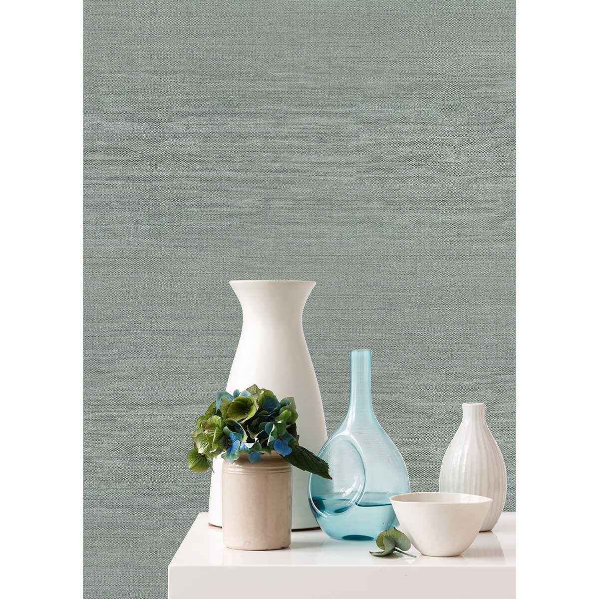 Zhejiang Aquamarine Sisal rasscloth Wallpaper - York Wallcoverings - 2972-80014 - York Wallcoverings Wallpaper