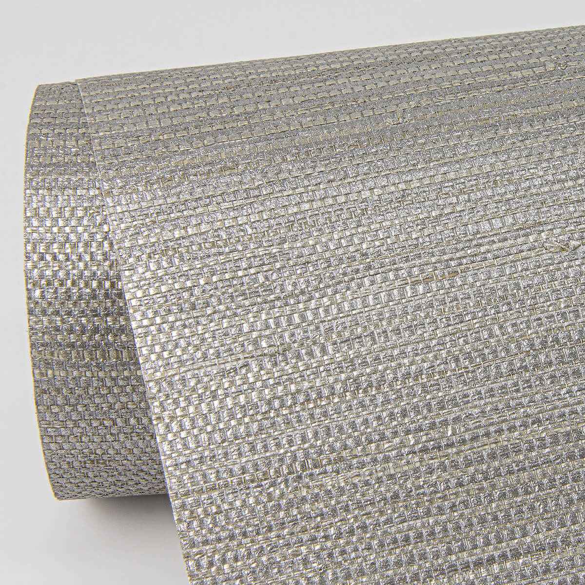 Liaohe Silver Raffia Grasscloth Wallpaper - York Wallcoverings - 2972-80032 - York Wallcoverings Wallpaper