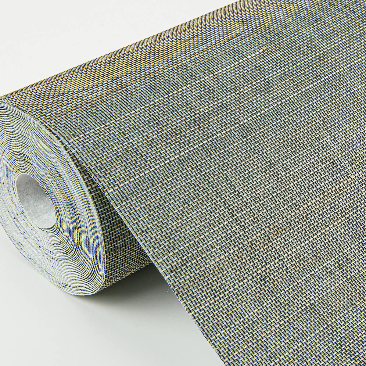 mai-teal-abaca-grasscloth-wallpaper-york-wallcoverings-2972-86102 - York Wallcoverings Papel pintado