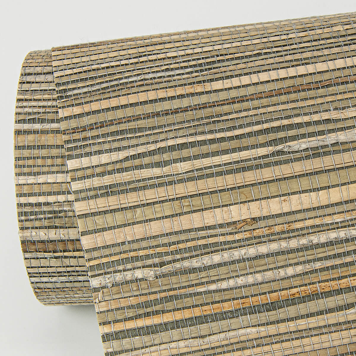shuang-olive-handmade-grasscloth-wallpaper-york-wallcoverings-2972-86110 - York Wallcoverings Wallpaper