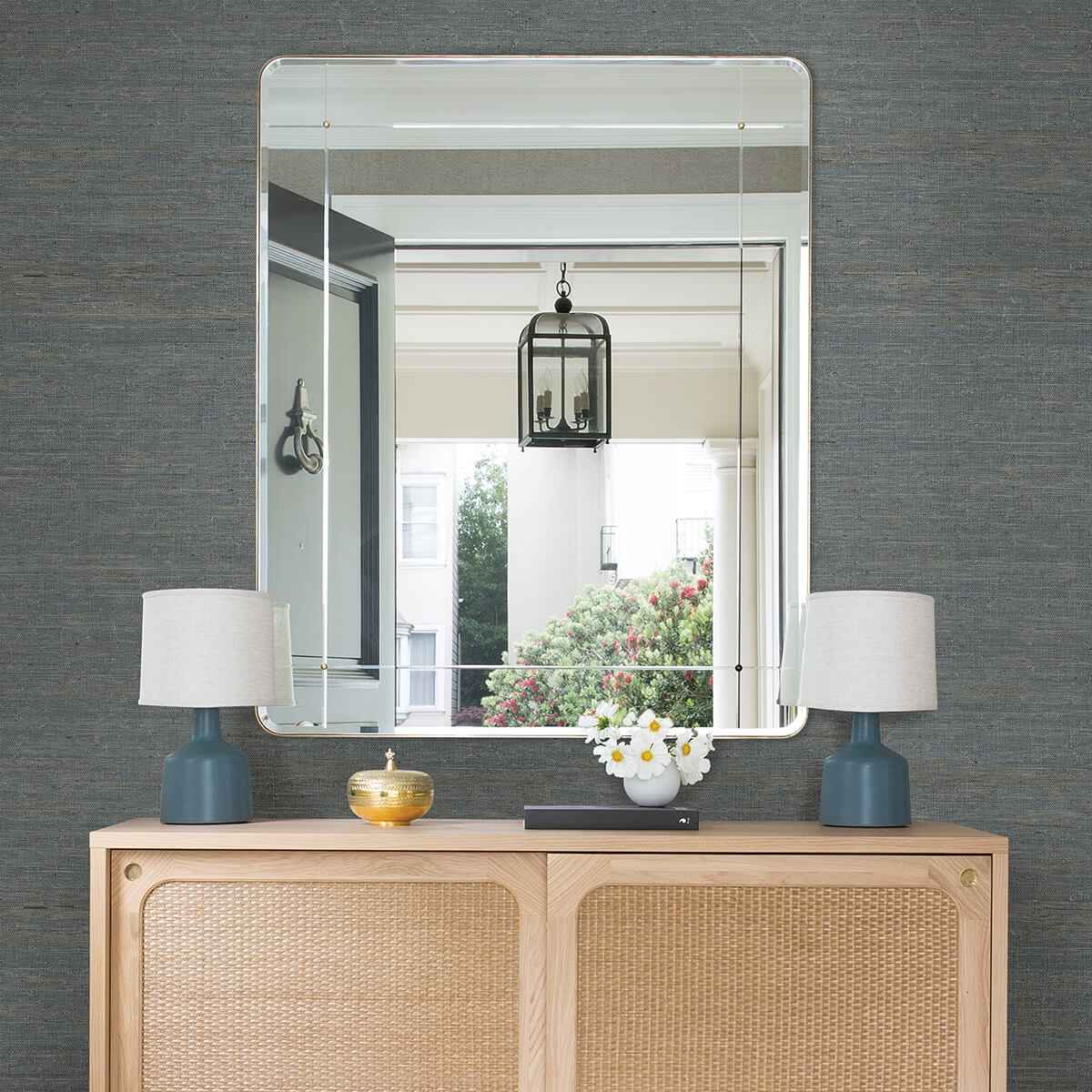 Aiko Teal Sisal Grasscloth Wallpaper - York Wallcoverings - 2972-86124 - York Wallcoverings Wallpaper