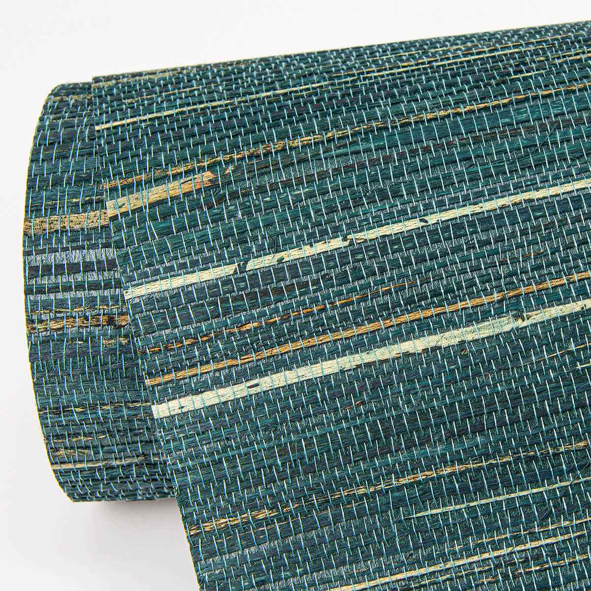 Kira Teal Hemp Grasscloth Wallpaper - York Wallcoverings - 2972-86126 - York Wallcoverings Wallpaper