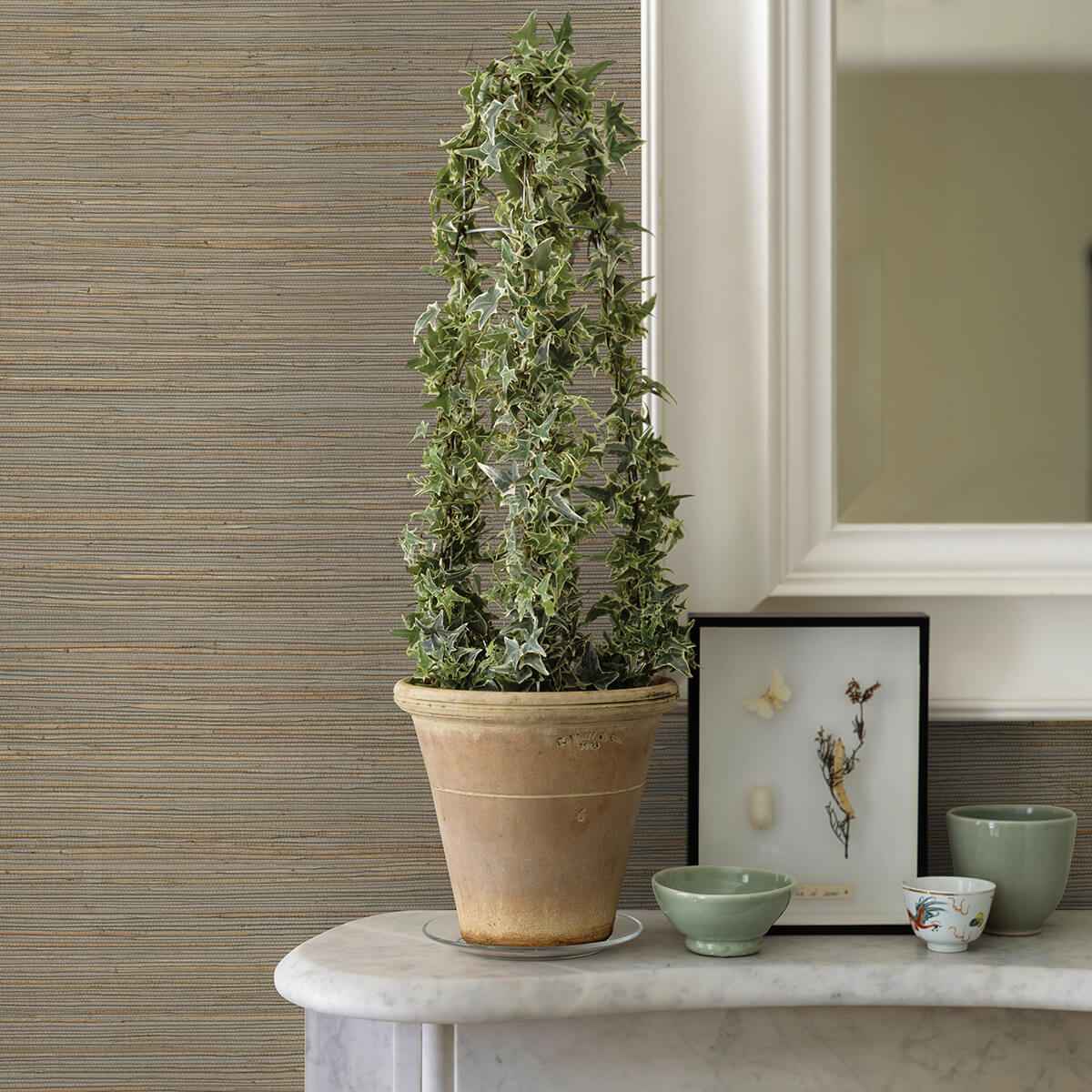 Kira Neutral Hemp Grasscloth Wallpaper - York Wallcoverings - 2972-86127 - York Wallcoverings Wallpaper