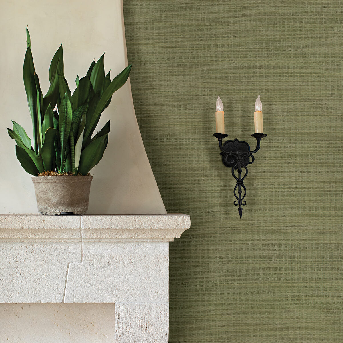 kira-sage-hemp-grasscloth-wallpaper-york-wallcoverings-2972-86131 - York Wallcoverings Papel pintado