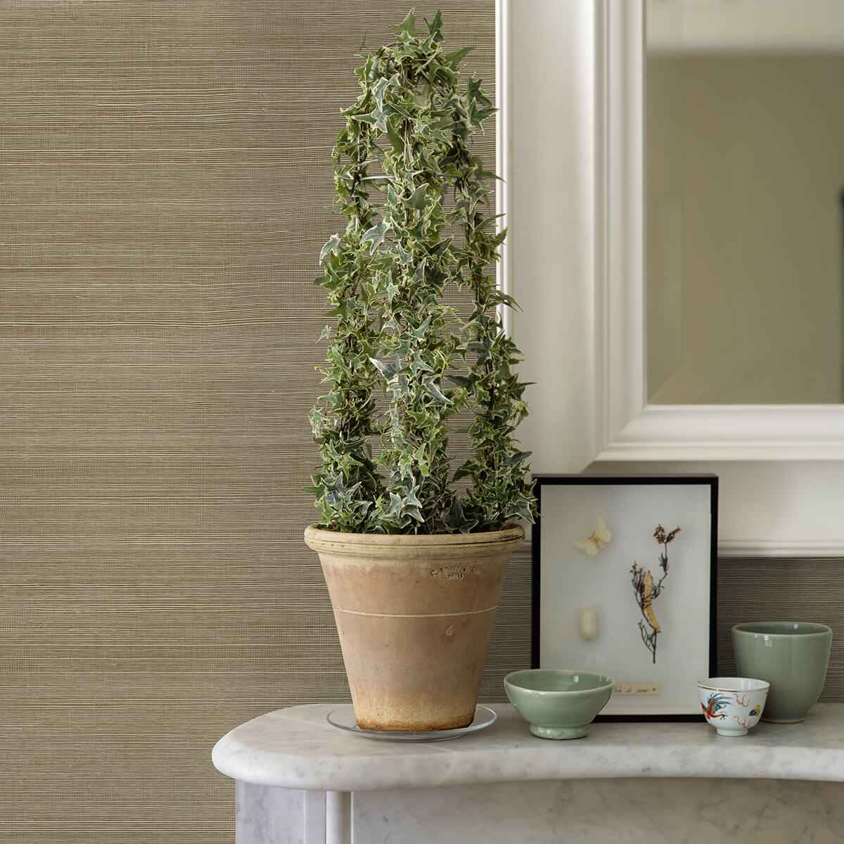 Sakiya Neutral Sisal Grasscloth Wallpaper - York Wallcoverings - 2972-86136 - York Wallcoverings Wallpaper