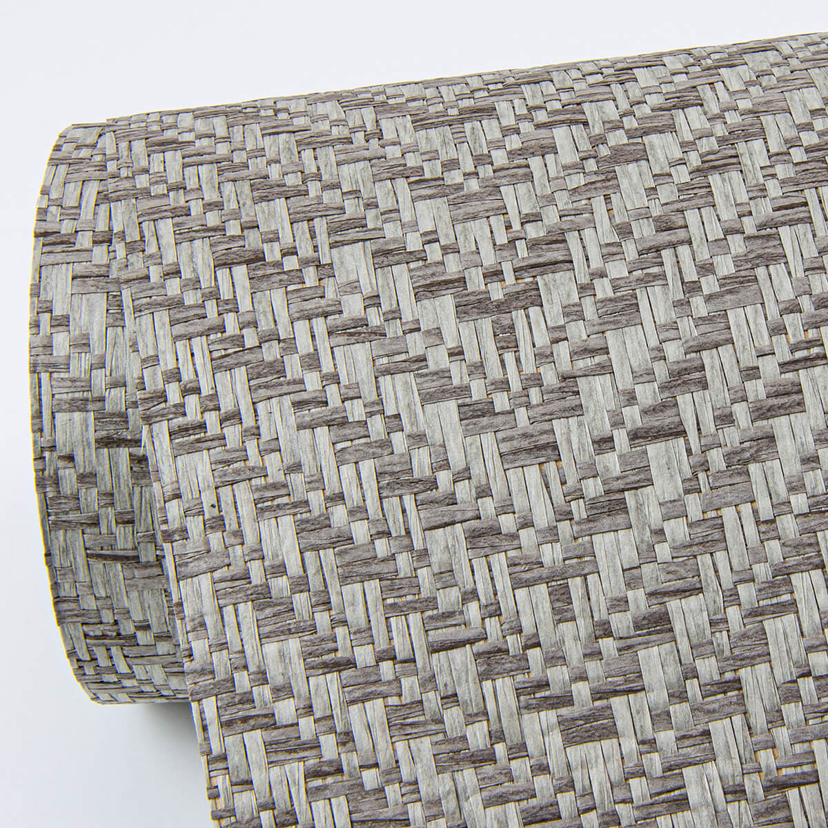 madoka-dark-grey-paper-weave-grasscloth-wallpaper-york-wallcoverings-2972-86145 - York Wallcoverings Wallpaper