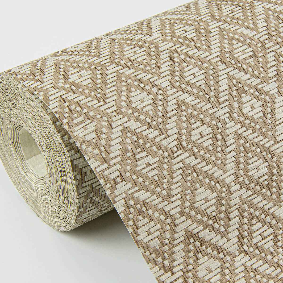 Hui Light Brown Paper Weave Grasscloth Wallpaper - York Wallcoverings - 2972-86147 - York Wallcoverings Wallpaper