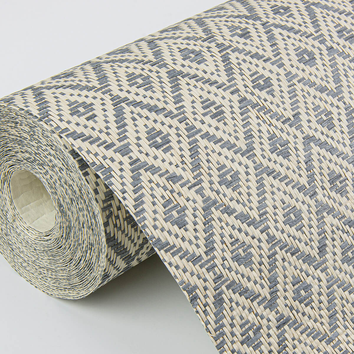 hui-denim-paper-weave-grasscloth-wallpaper-york-wallcoverings-2972-86148 - York Wallcoverings Papel pintado