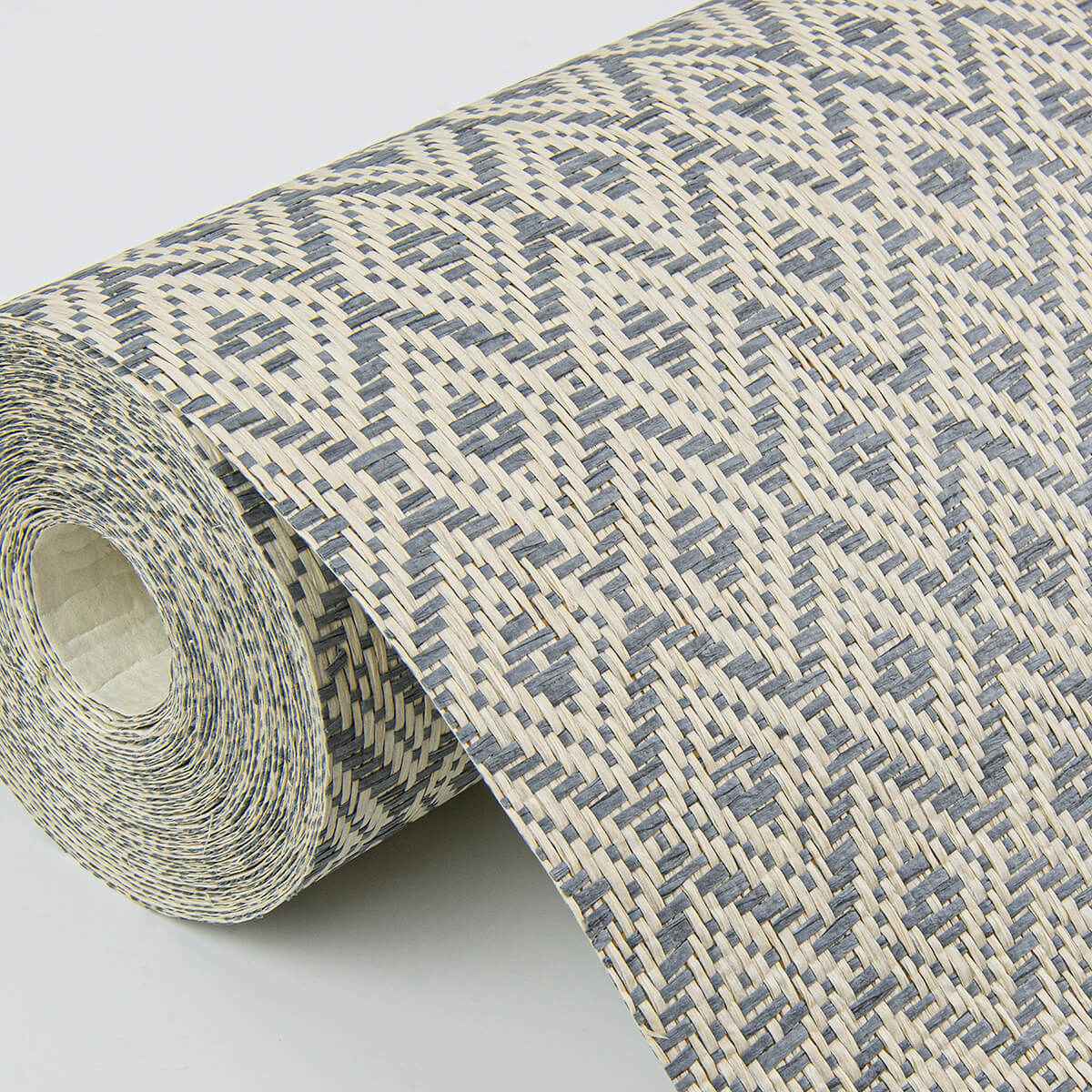 Hui Denim Paper Weave Grasscloth Wallpaper - York Wallcoverings - 2972-86148 - York Wallcoverings Wallpaper