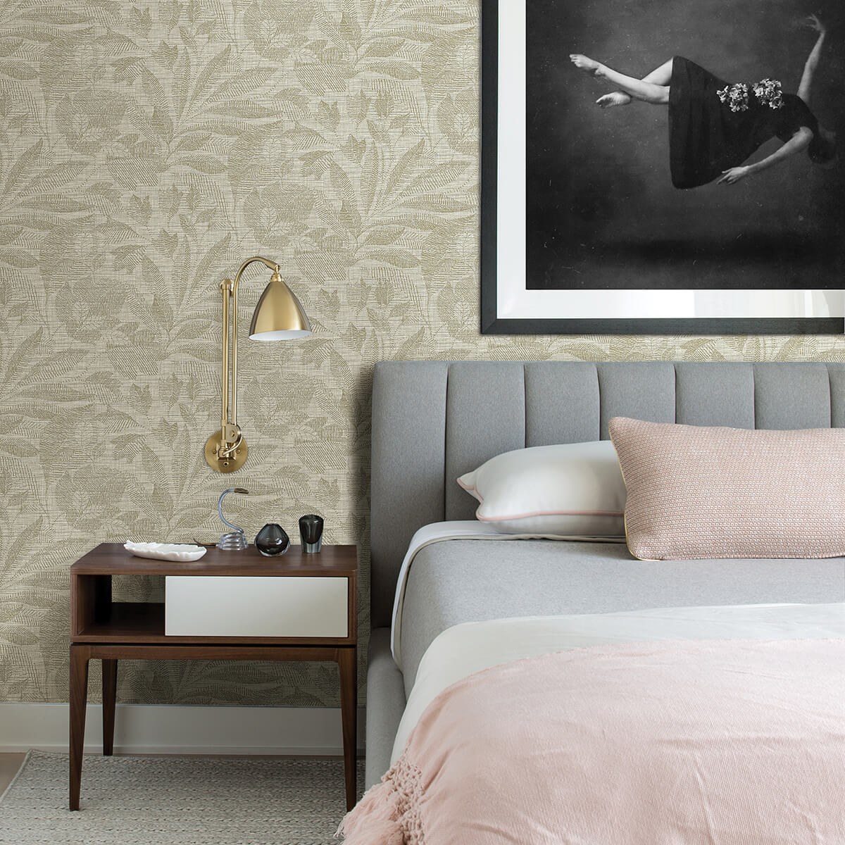 lei-gold-leaf-wallpaper-york-wallcoverings-2972-86150 - York Wallcoverings Papel pintado