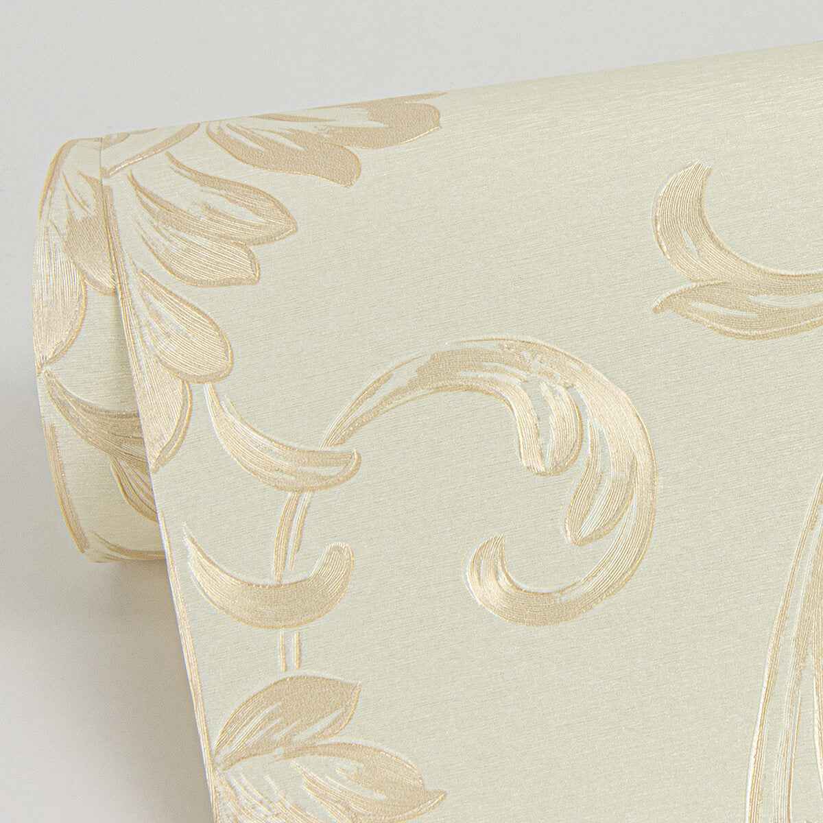 Antonella Gold Scroll Wallpaper - York Wallcoverings - 4058-21788 - York Wallcoverings Wallpaper