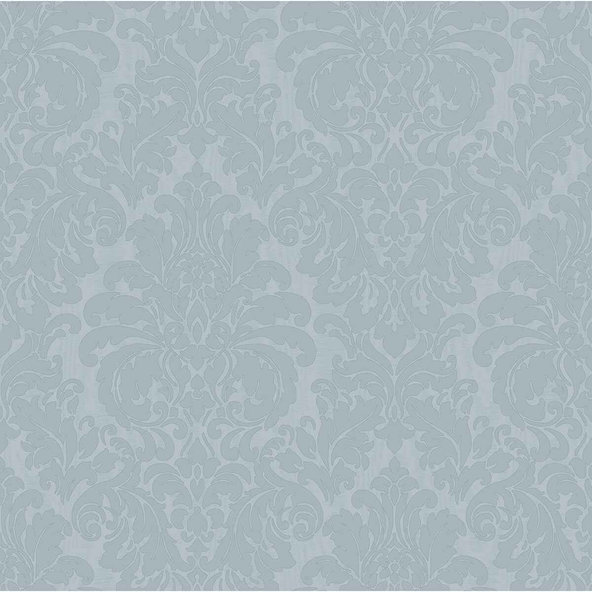 Betina Light Blue Damask Wallpaper - York Wallcoverings - 4058-24806 - York Wallcoverings Wallpaper