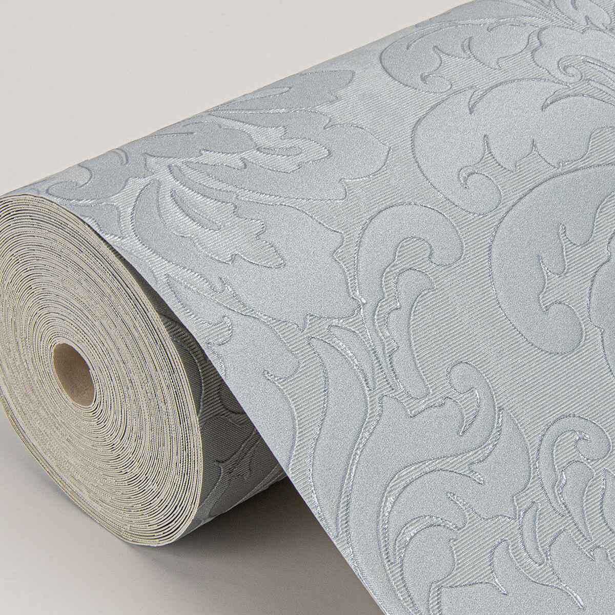 Betina Light Blue Damask Wallpaper - York Wallcoverings - 4058-24806 - York Wallcoverings Wallpaper